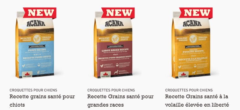 Acana recette grains santé à la volaille élevée en liberté