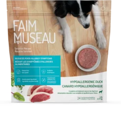 Faim Museau Canard Hypoallergénique pour Chien, 2.72 kg