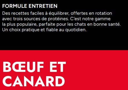 5 Étoiles Entretien Bœuf et Canard pour Chat