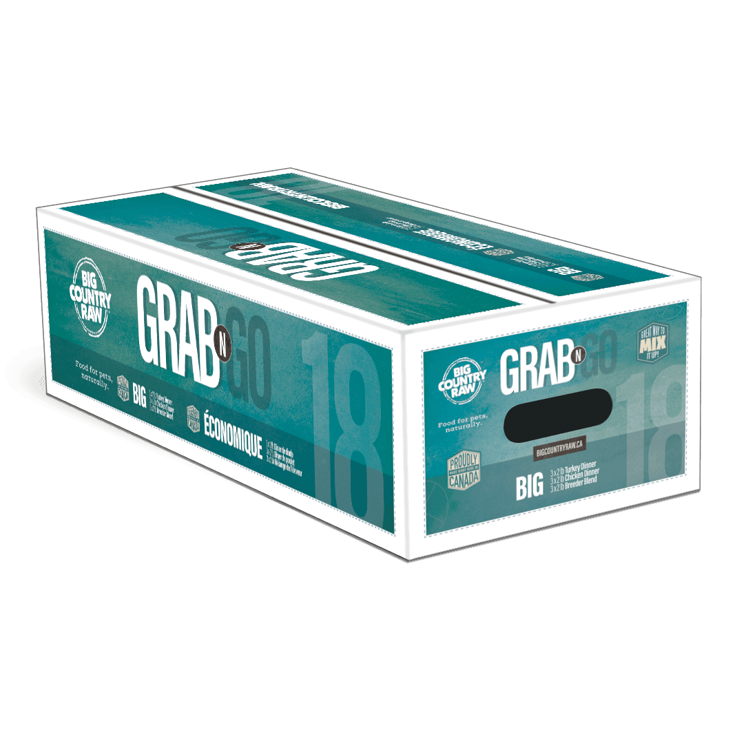 Big Country Raw Grab & Go Économique pour Chien, 18 lbs