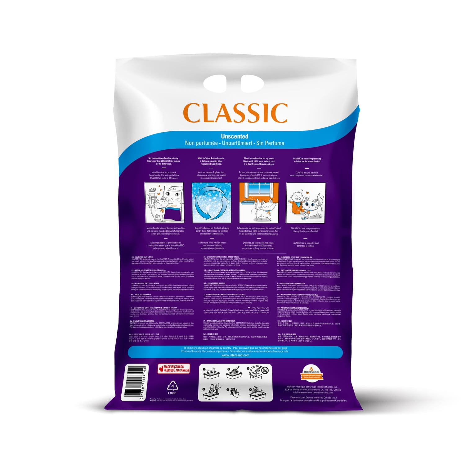 Intersand City-Classic Litière d'Agile pour Chat – Non parfumée, 14 kg – Image 2