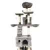 Aristokatz Arbre à chat gris de 72 po