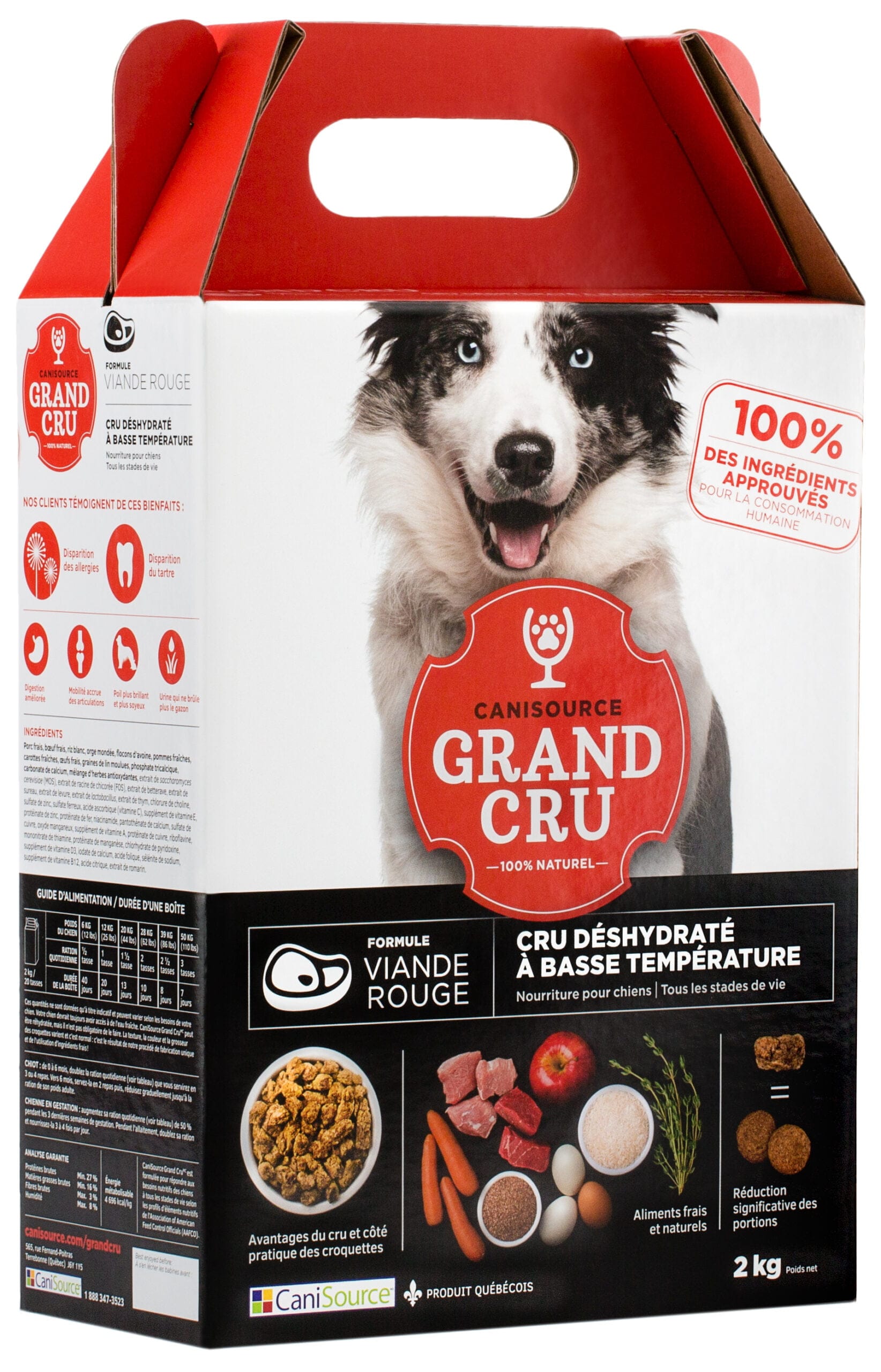 Canisource Grand Cru Viandes Rouges (Boeuf et Porc) pour Chien