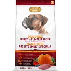 Wholesome Blend Nourriture sèche Sans pois pour Chien – Dinde et citrouille