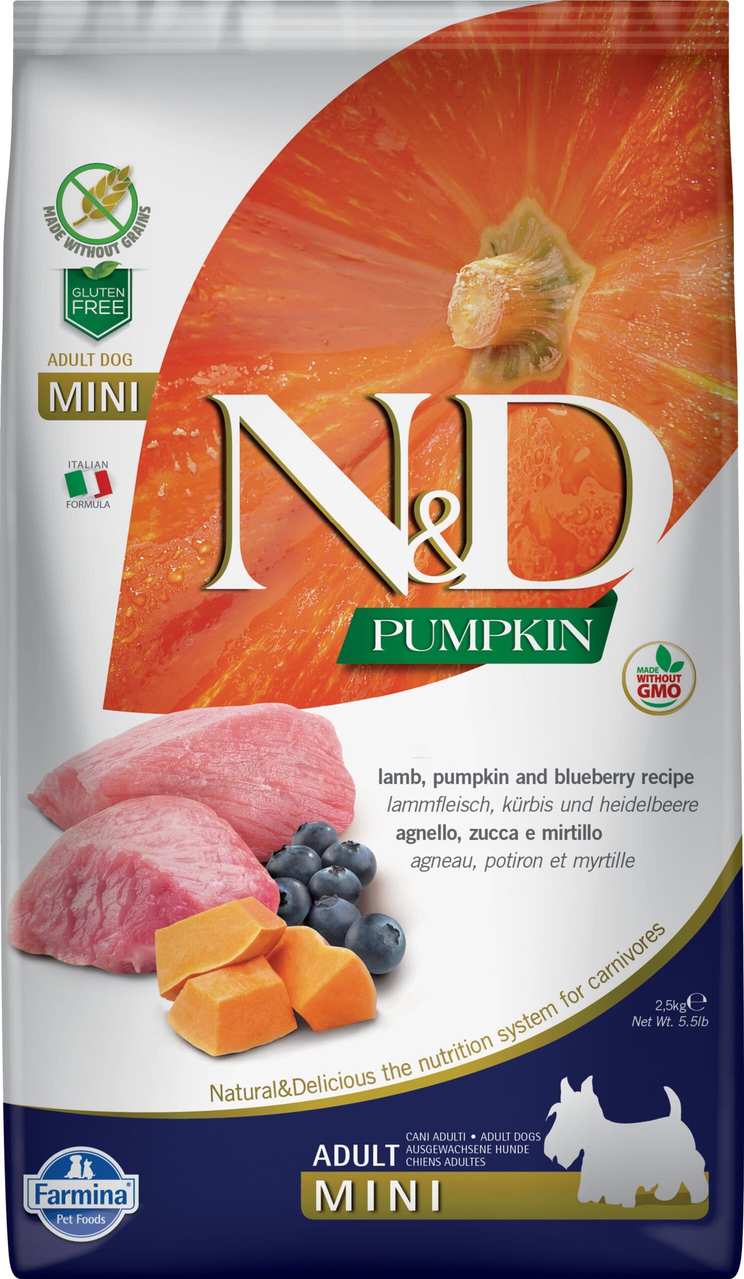 Farmina N&D Citrouille Agneau Chien Adulte Miniature