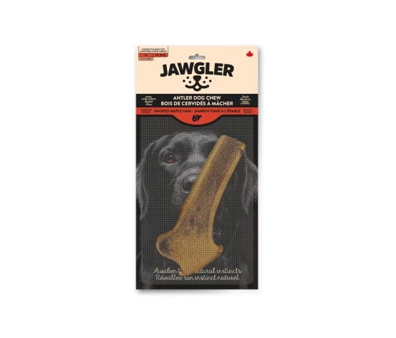 Jawgler Bois de Cervidés Coupé pour Chien – Jambon fumé à l'érable