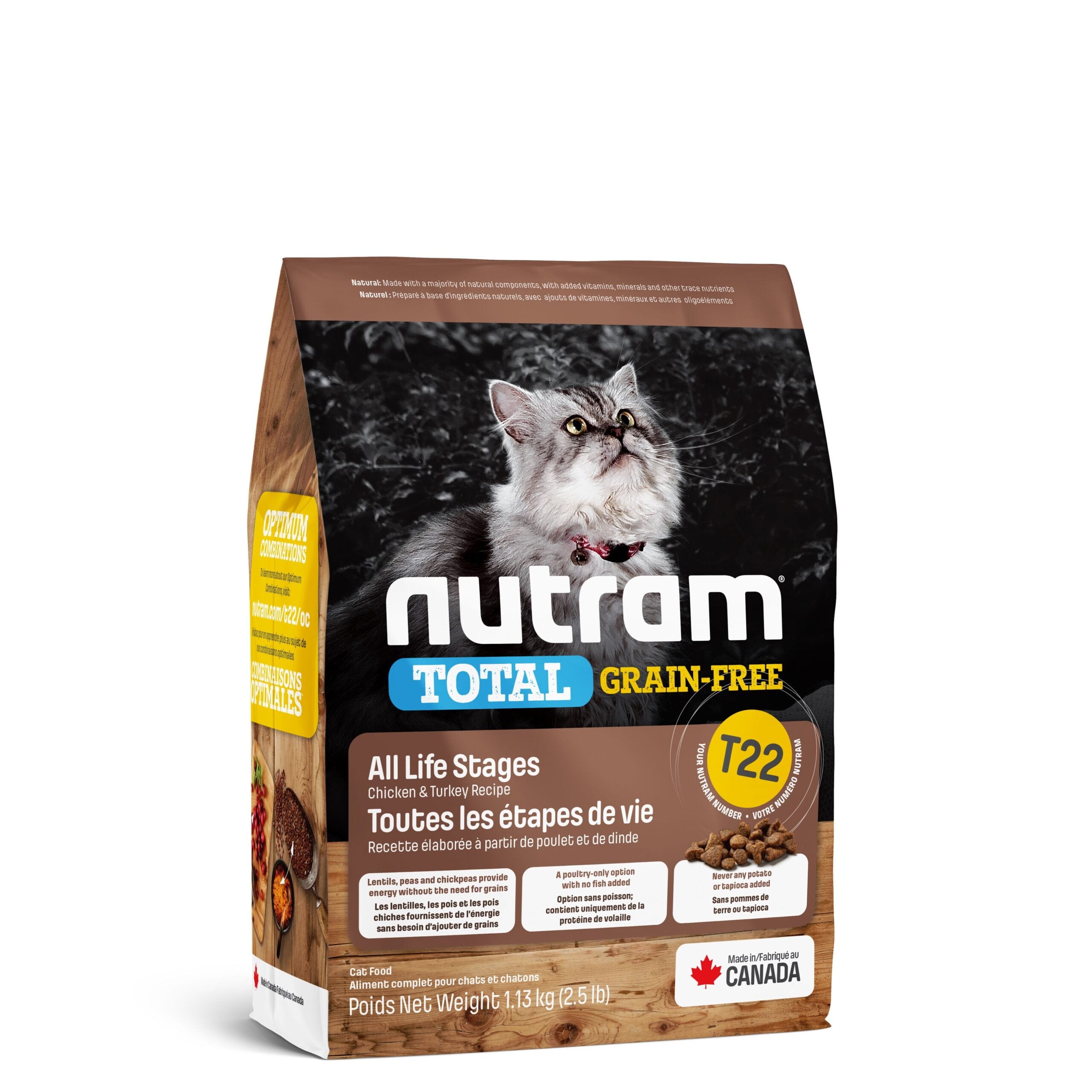 Nourriture Nutrience Sans Grain chat intérieur dinde - Poulet et canard