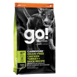 go! Solutions Carnivore Poulet, Dinde et Canard pour Chiots