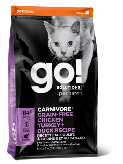 go! Solutions, Carnivore, Poulet/Dinde/Canard pour Chat