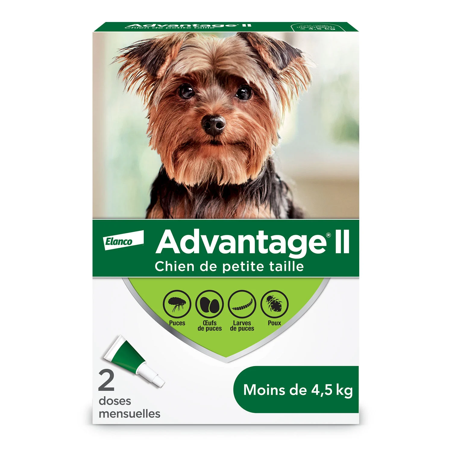Advantage II Protection pour Chien de Moins de 4.5 kg