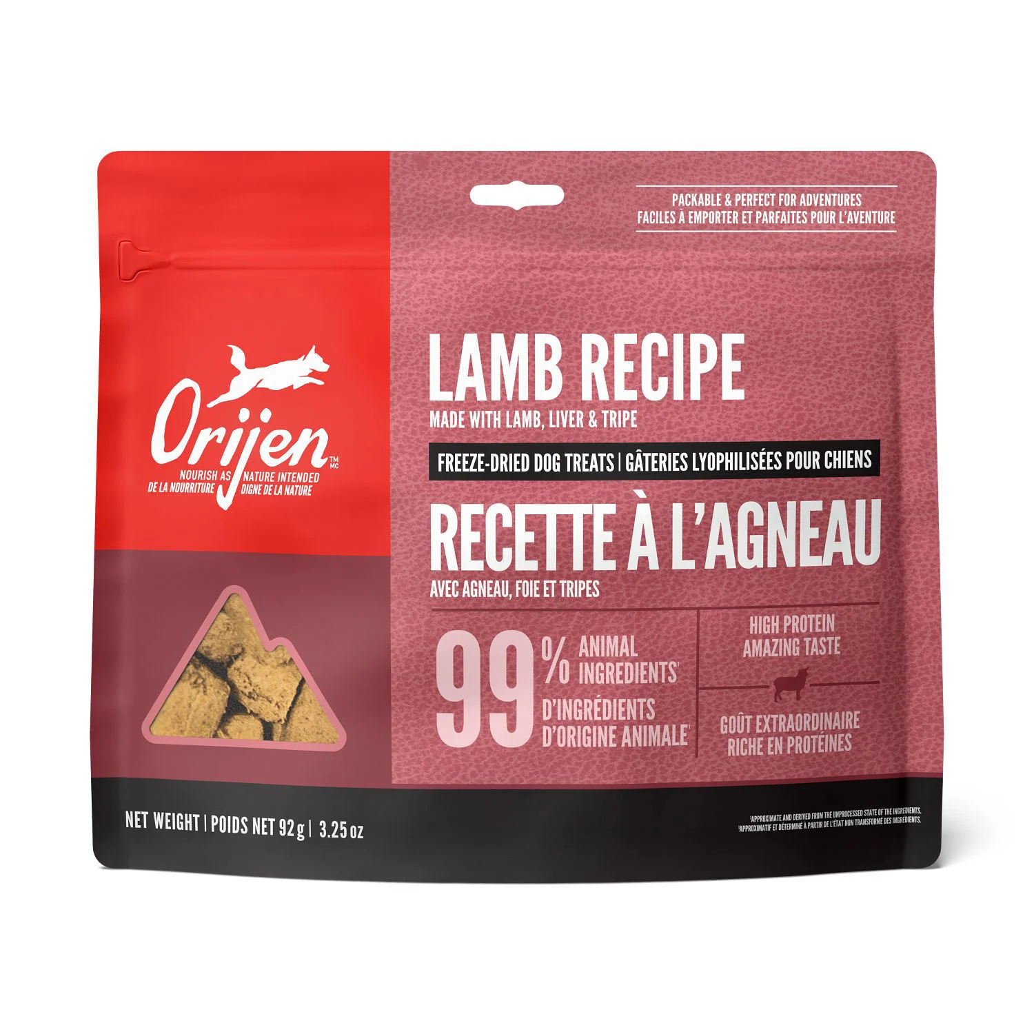 Orijen Gâterie pour Chien – Agneau, 92 g