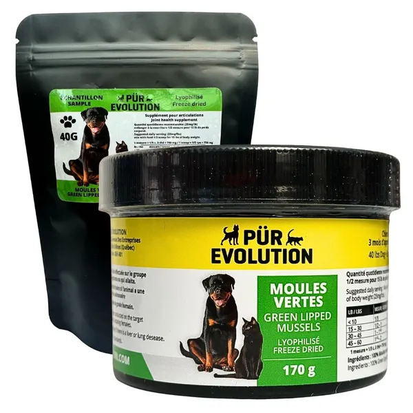 Pur Evolution Moules vertes pour Chien et Chat