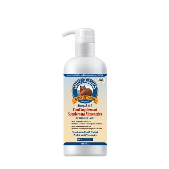 Grizzly, Huile de Saumon pour Chien