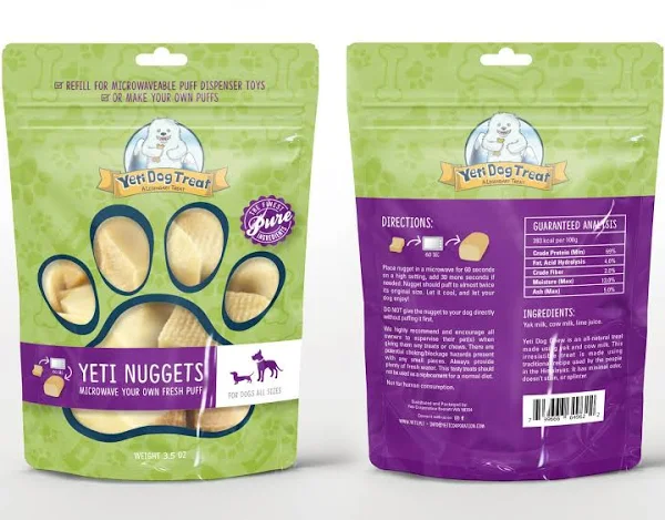 Yeti Pet Pépites de Yak pour le Puff and Play, 3.5 oz