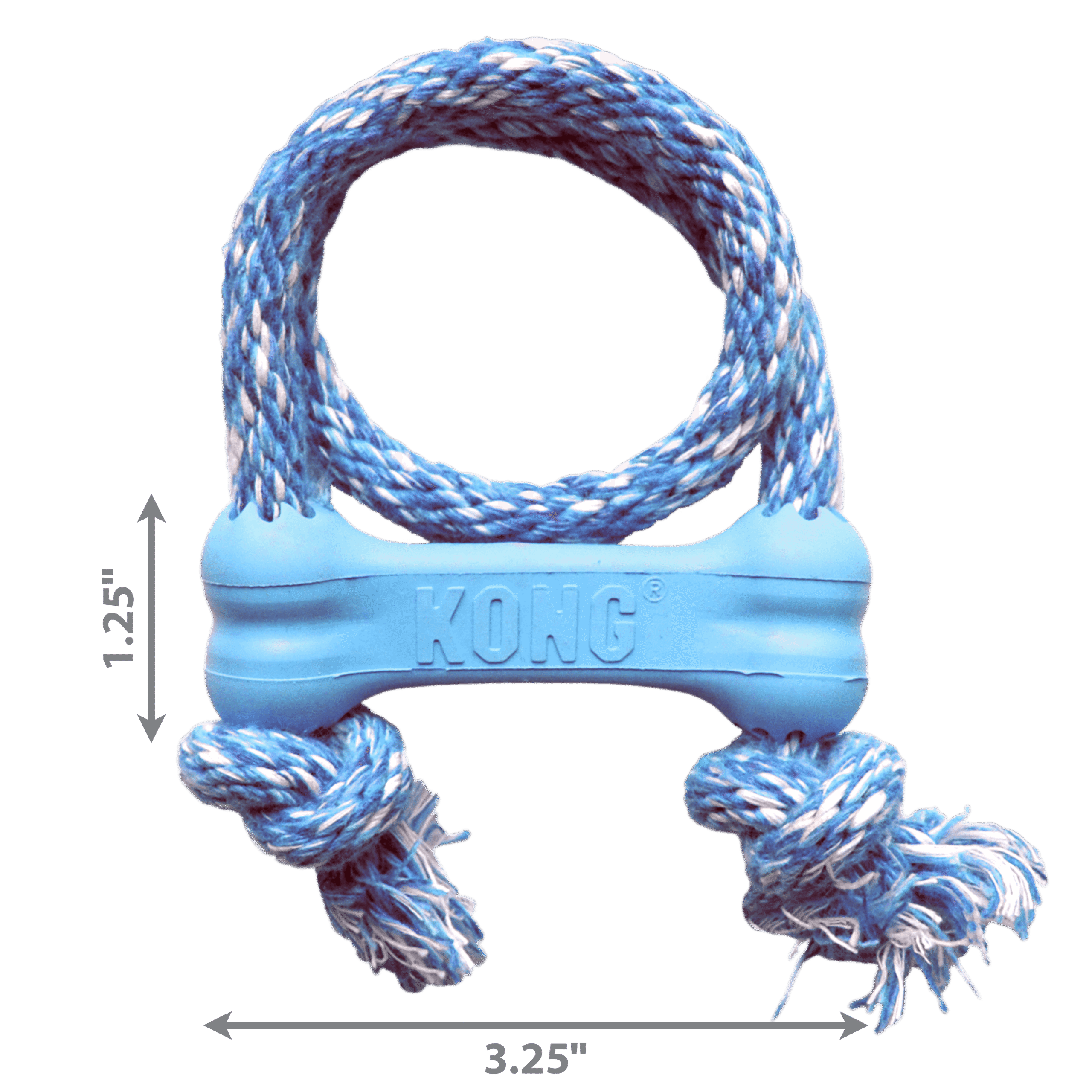 Kong Goodie bone avec corde pour Chiot, Très Petit – Image 2
