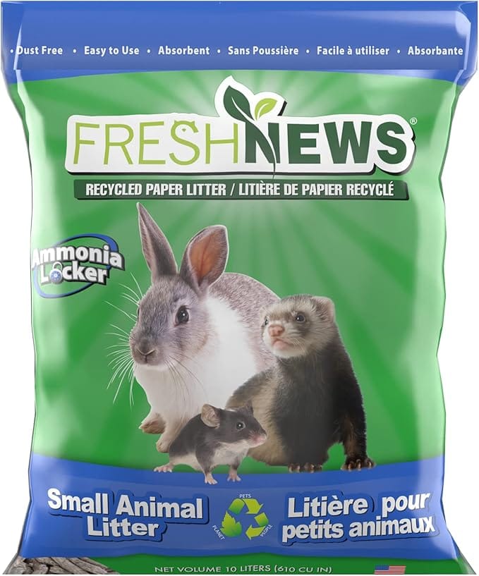 FRESHNEWS Litière pour petits animaux, 10L