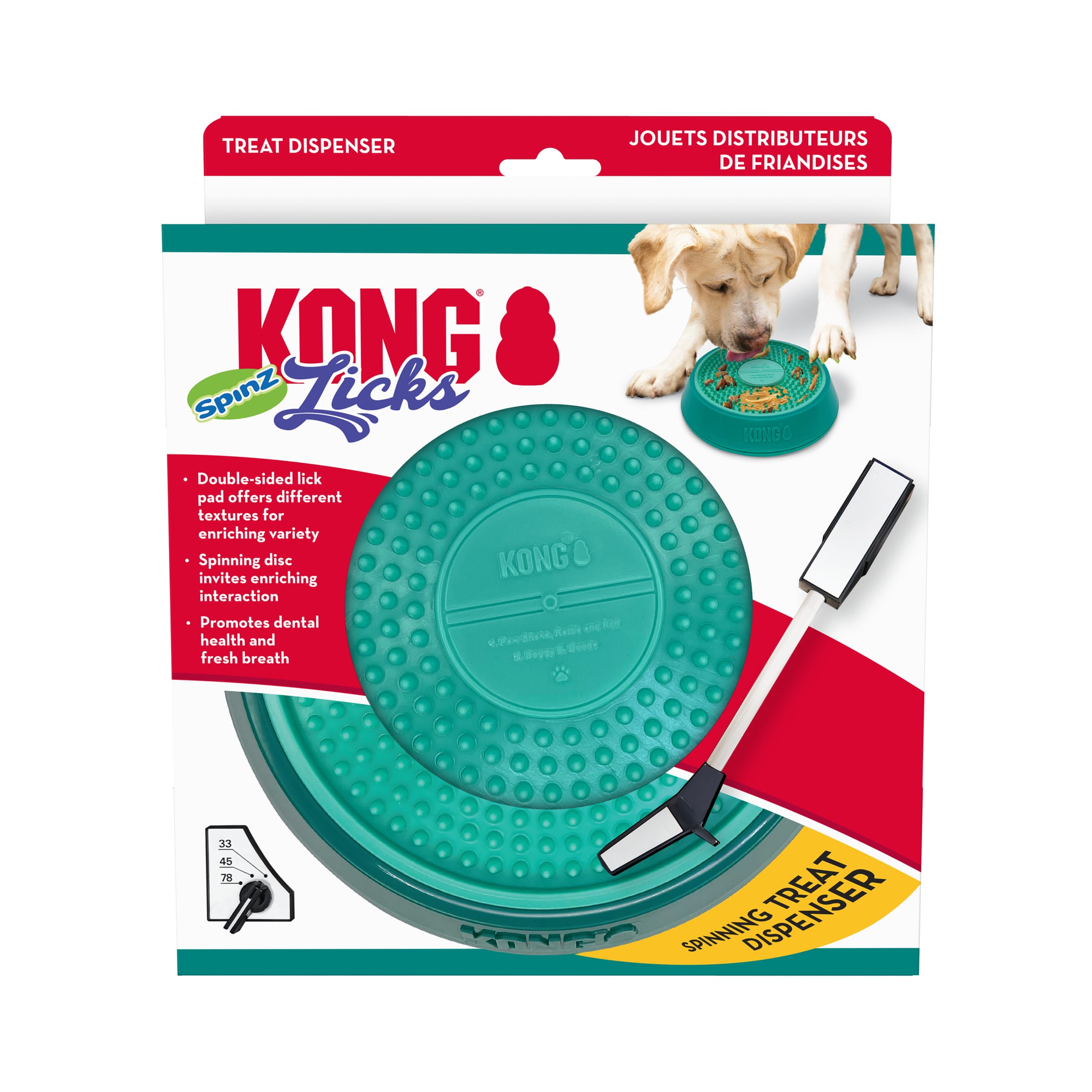 Kong Licks Grand Bol tournant Spinz à lécher