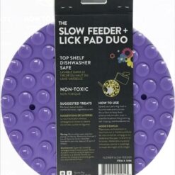 Alternative view of Spunky pup Bol ralentisseur ou à lécher à fleurs