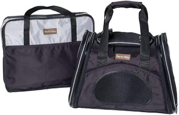 One for Pets Transporteur Extensible Noir, Petit