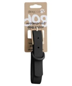 Dexypaws, Collier en silicone Noir