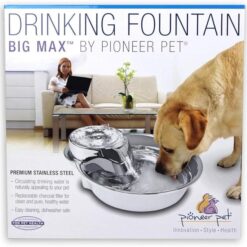 Pioneer Pet Fontaine Big Max en Acier Inoxydable