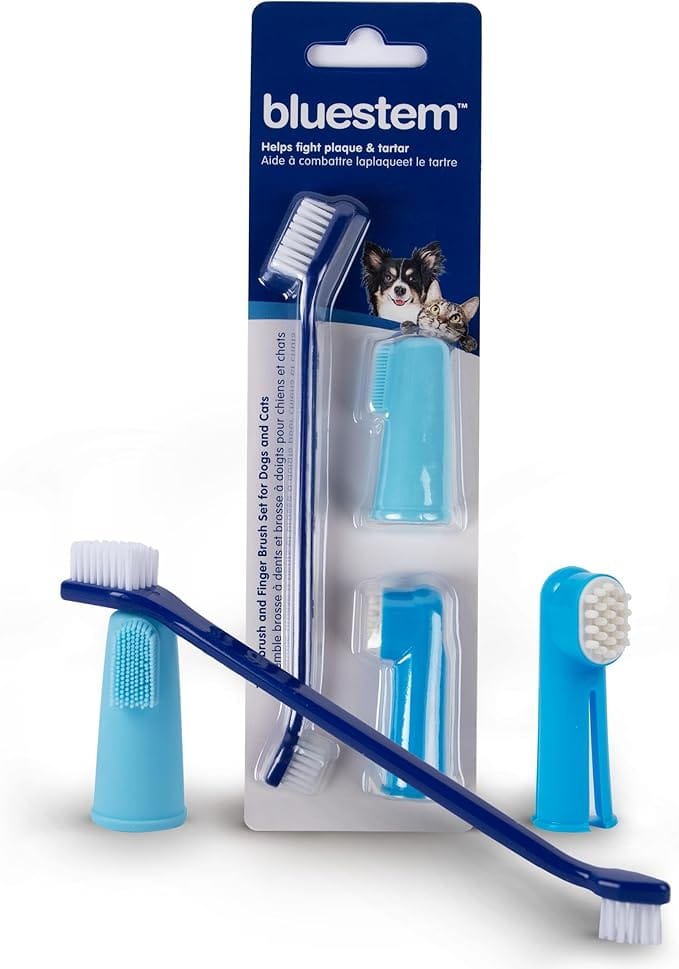 Bluestem Ensemble une brosse à dents et deux aux doigts