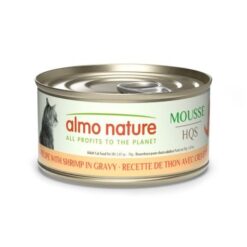 almo nature Mousse au Thon et Crevette pour Chat, 70 g