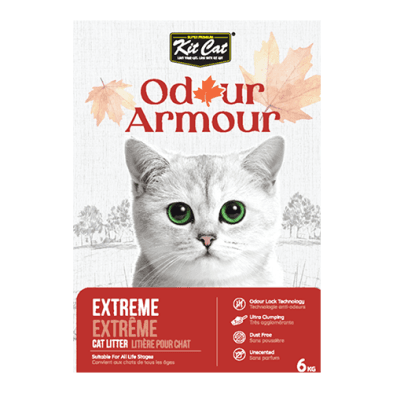 KIT CAT Litière d'Argile Odour Armour Extreme, 6 kg