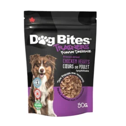 Dog Bites Morceaux de Coeurs de Poulet lyophilisés, 50 g