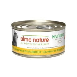 almo nature Saumon et poulet au Bouillon pour Chat, 70g
