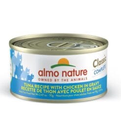 almo nature Classic Complete au Thon avec Poulet en Sauce pour chat, 70g