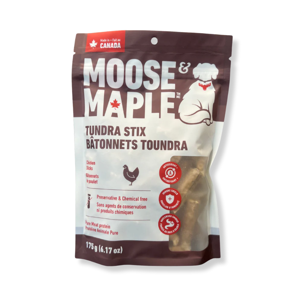 Moose & Maple, Bâtonnets Tundra au Poulet pour Chien, 175 g
