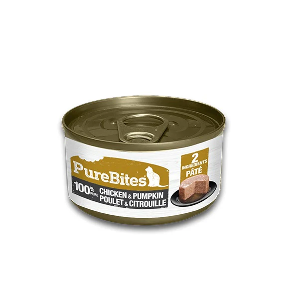 PureBites, Pâté de poulet et Citrouille pour Chat, 71 g
