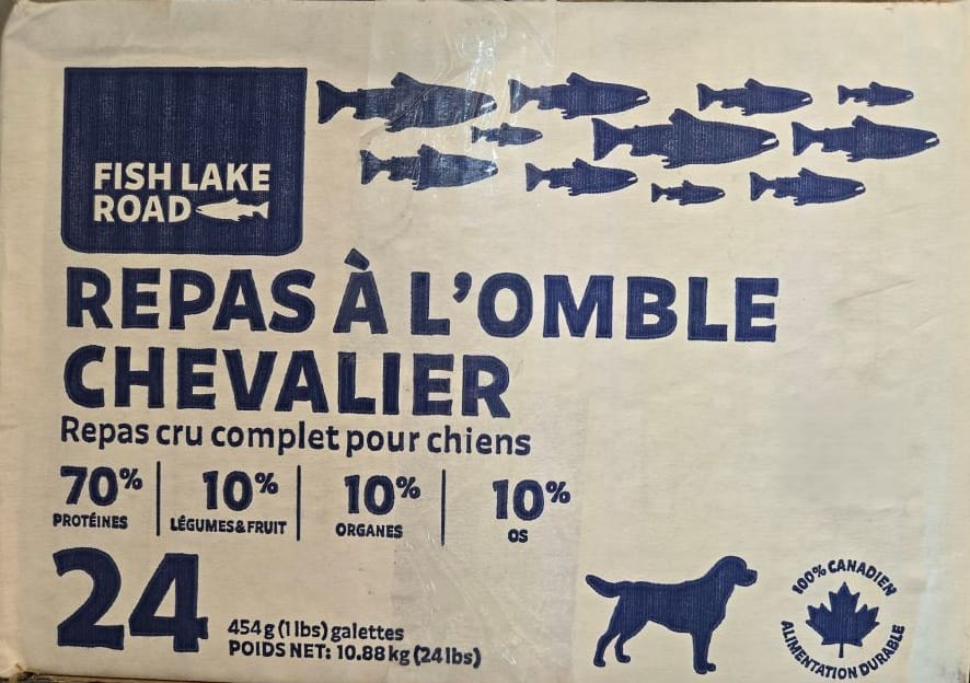 Fish Lake Road, Repas complet crue d'Omble Chevalier pour chien – Image 2