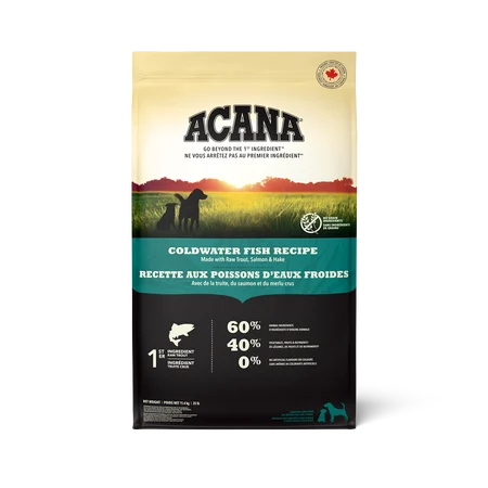 Acana Recette aux Poissons d’Eaux froides pour Chiens