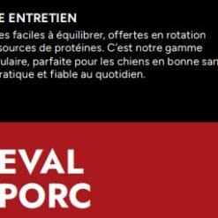 Alternative view of 5 Étoiles Nourriture crue pour chien - Entretien Cheval et Porc, 10 lb