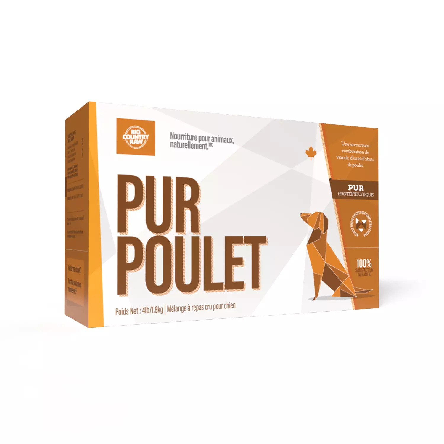 Big Country Raw Pur Poulet, 4 X 1 lb