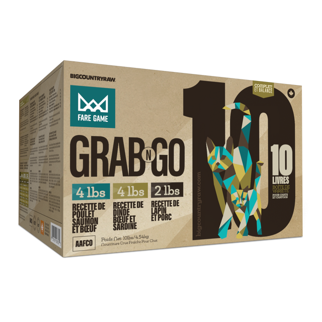 Big Country Raw Grab N Go Fare Game pour Chat, 10 lb