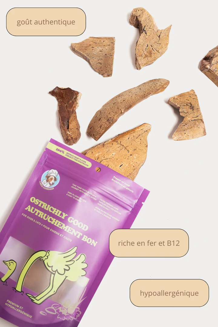 CHIEN GOURMAND Autruchement bon, 56 g – Image 2