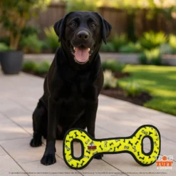 Tuffy Jouet Anneaux pour Tirer Sans rembourrage, Jaune – TS10 – Image 4