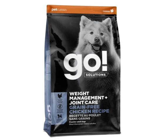 go! Solutions Nourriture Contrôle Poids et Articulations Sans Grains pour Chien au Poulet, 5.44 kg