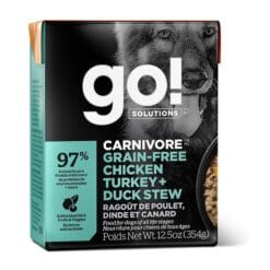 go! solutions Nourriture humide pour Chien en Pâté - Poulet Dinde et Canard, 354 g