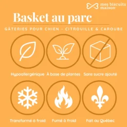 Mes biscuits maison Basket au Parc Citrouille et Caroube, 140 g – Image 3