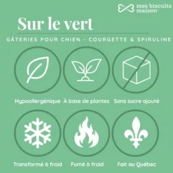 Mes biscuits maison Sur le vert Courgette & Spiruline, 140 g – Image 3
